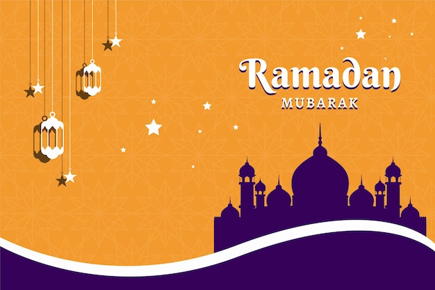 Ramadan social media post vector decoration islamic religious festival and eid ramzan kareem mubarak