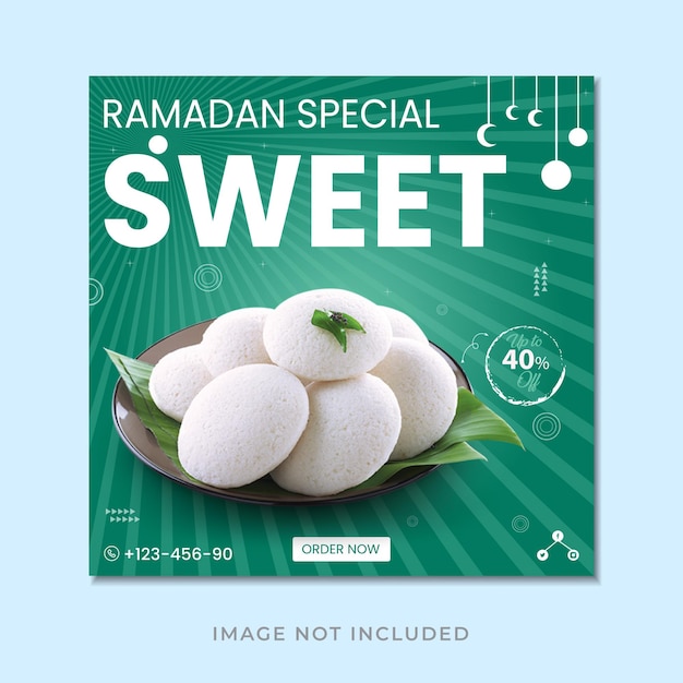 Ramadan social media postontwerp