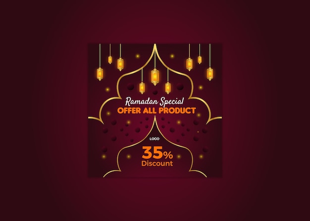 Ramadan special all product discount social media post design