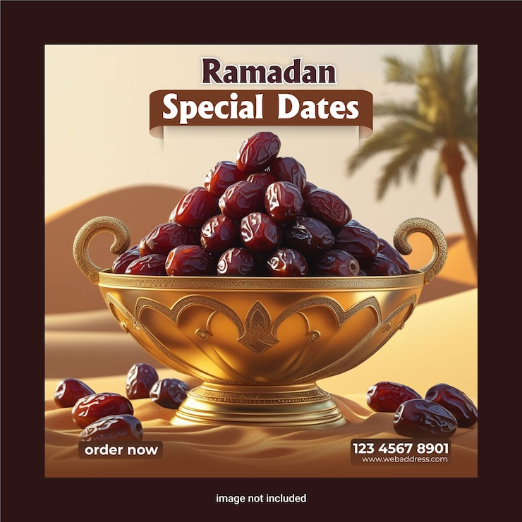 Vector ramadan special dates social media post design template