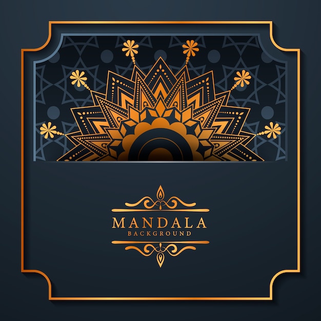 Vector ramadan style luxury elegant mandala background