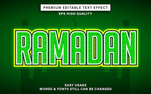 Ramadan teksteffect