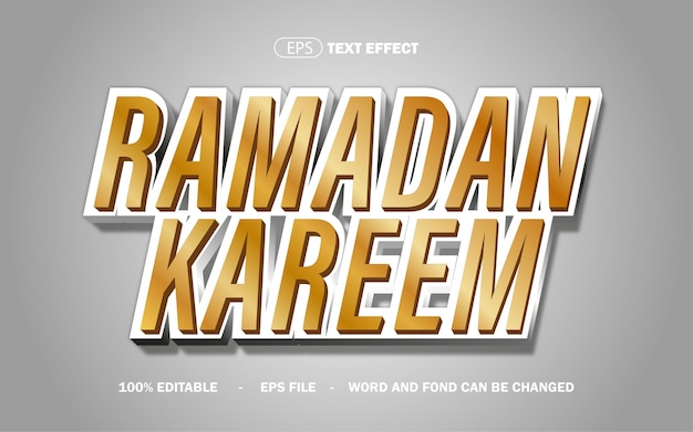 RAMADAN TEXT EFFECT EPS-bestand te bewerken