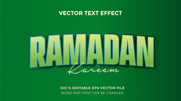 ramadan text effect