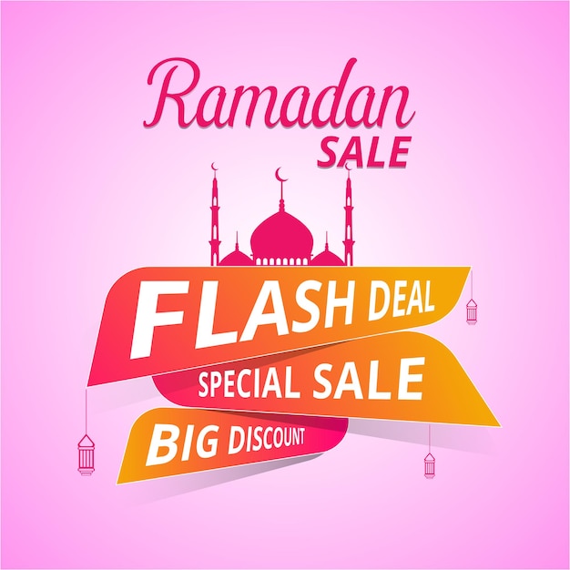 ramadan theme sale banner template