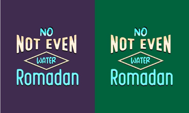 Ramadan typografie t-shirtontwerp