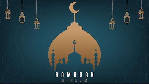 Ramadan vector background wallpaper design is simple and clean