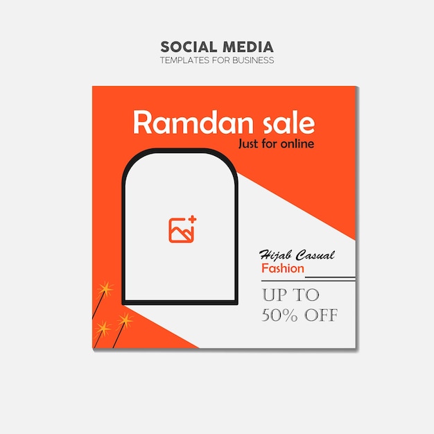 Ramadan verkoop advertentiebanner