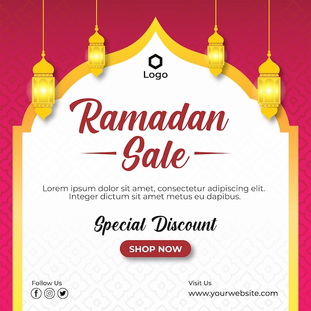 Ramadan verkoop instagram berichten sjabloon