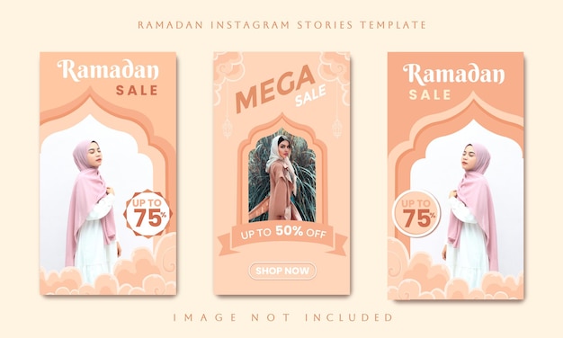 Ramadan verkoop instagramverhalen post sjabloonverzameling