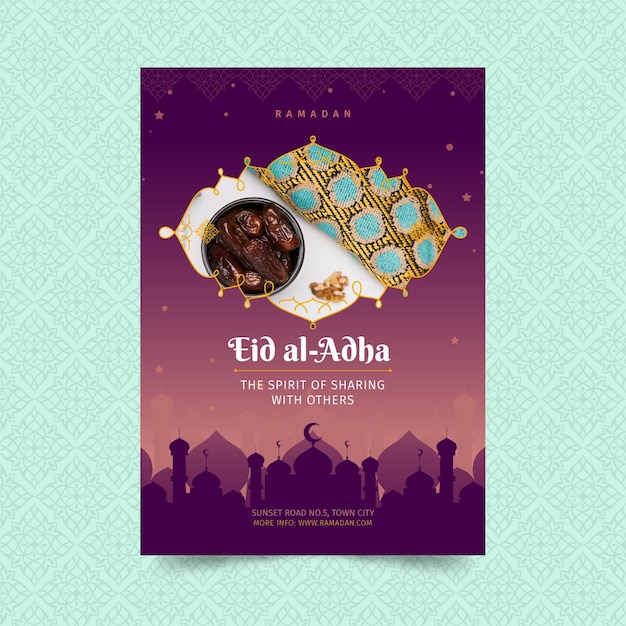 Ramadan verticale poster sjabloon