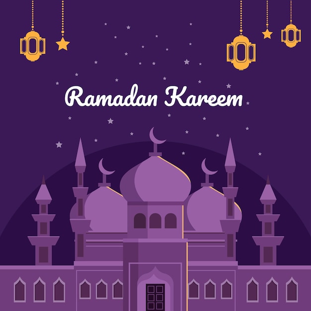 Ramadan wenskaart Ramadan Mubarak