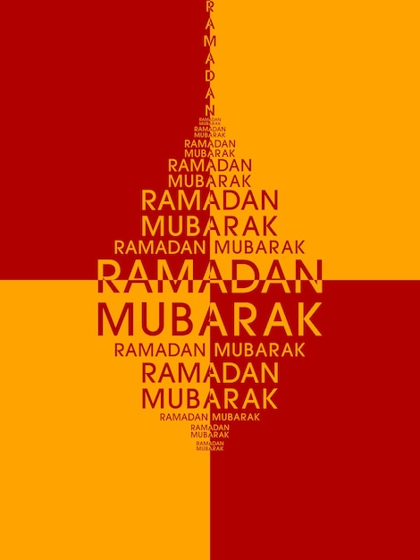 Ramadan-wenskaart voor de viering van het festival van de moslimgemeenschap