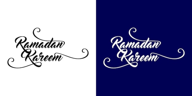 Ramadan Word Arabische stijl Caligraphy in het Engels Ramadan Kareem Classic Writing Logo