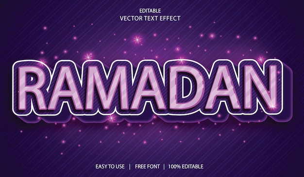 RamadanMubarak teksteffect