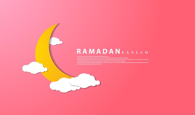 Ramadanthemed design with paper cut style suitable for ramadanthemed backgrounds greeting cards web covers templates cards and etc