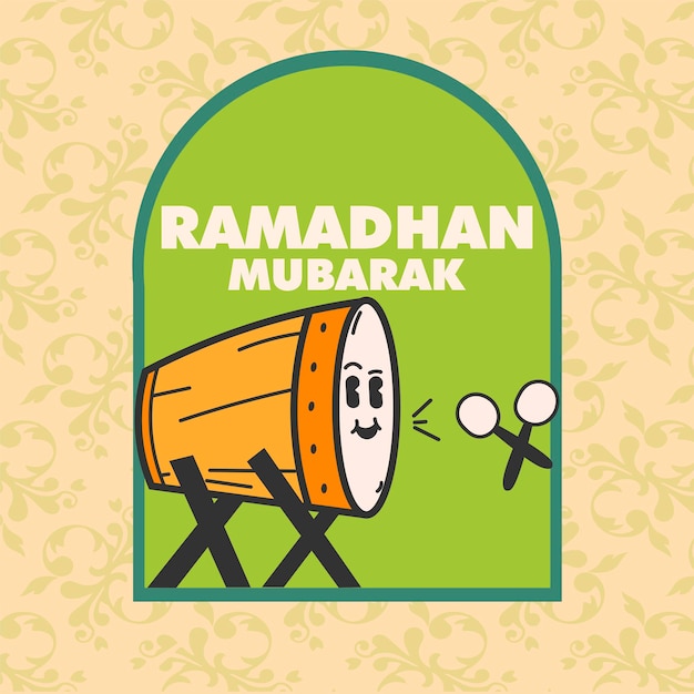 ramadhan element schattig karakterontwerp