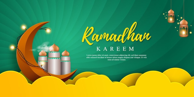 Ramadhan horizontal banner template