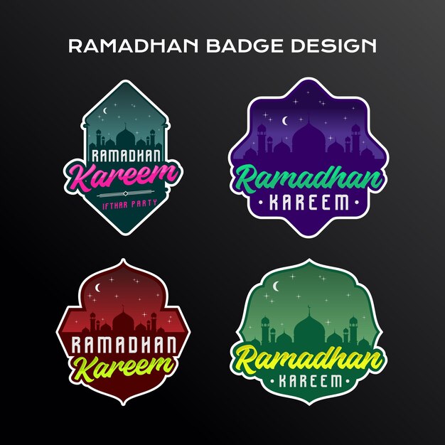 Ramadhan Kareem Badge Design