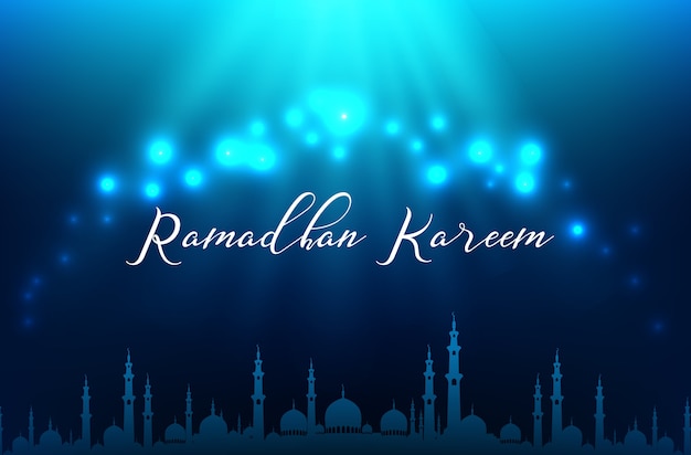 Ramadhan kareem greeting banner