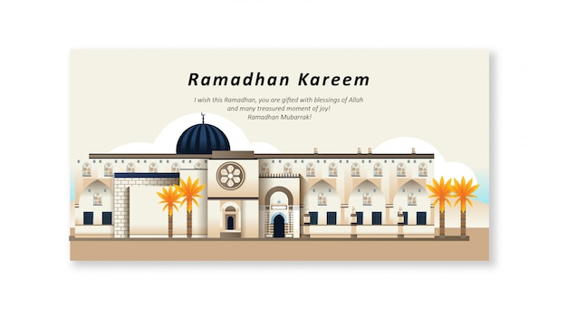 Ramadhan kareem greeting card