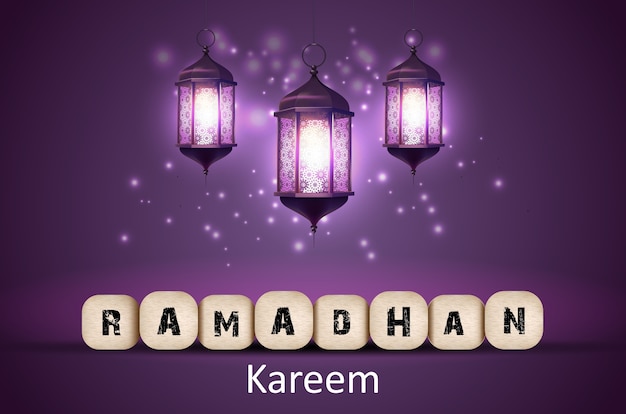 Ramadhan Kareem groet achtergrond
