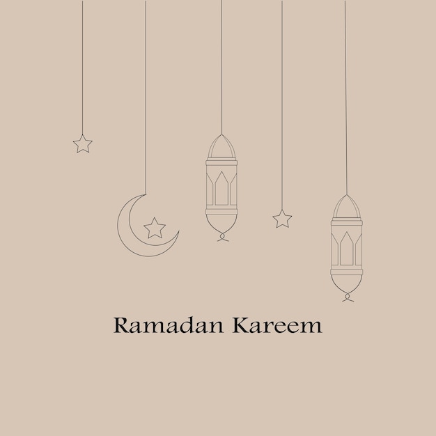 Vector ramadhan kareem logo template vector illustrstion