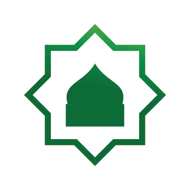 Рамадан Карим плакат баннер исламские обои мечеть логотип значок плоский дизайн вектор