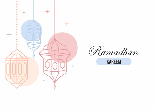 Vettore progettazione del poster di ramadhan kareem.