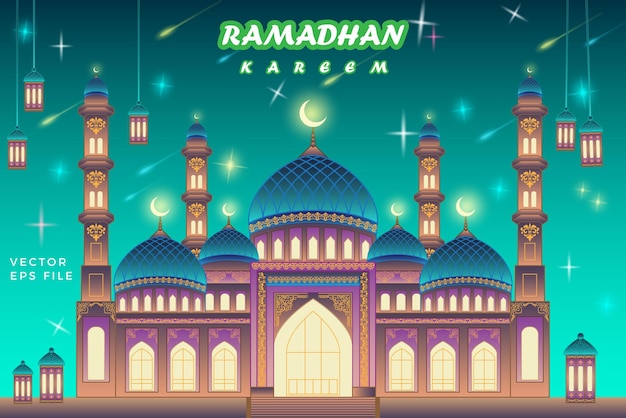 Vettore ramadhan kareem