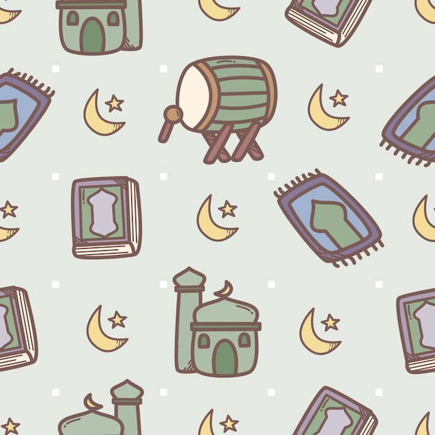 Vector ramadhan seamless pattern