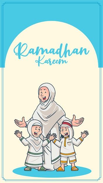 Vettore ramadhan storia dei social media 1080 x 1920