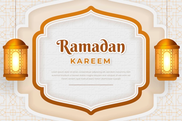 Modello di sfondo ramadan kareem islamico di ramadhan