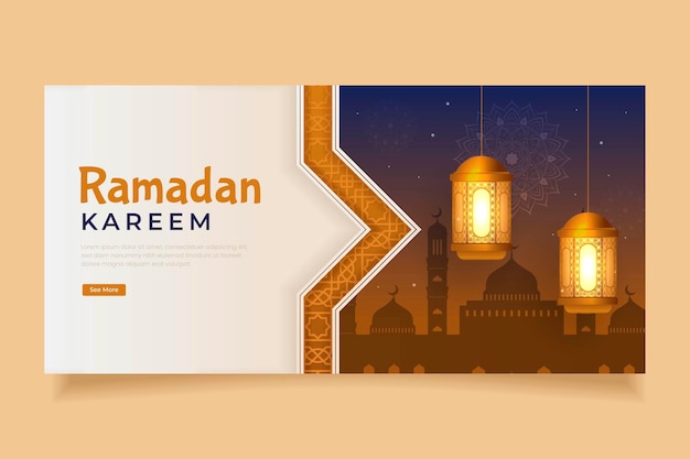 Ramadhanv2Islamic greeeting ramadan kareem banner template