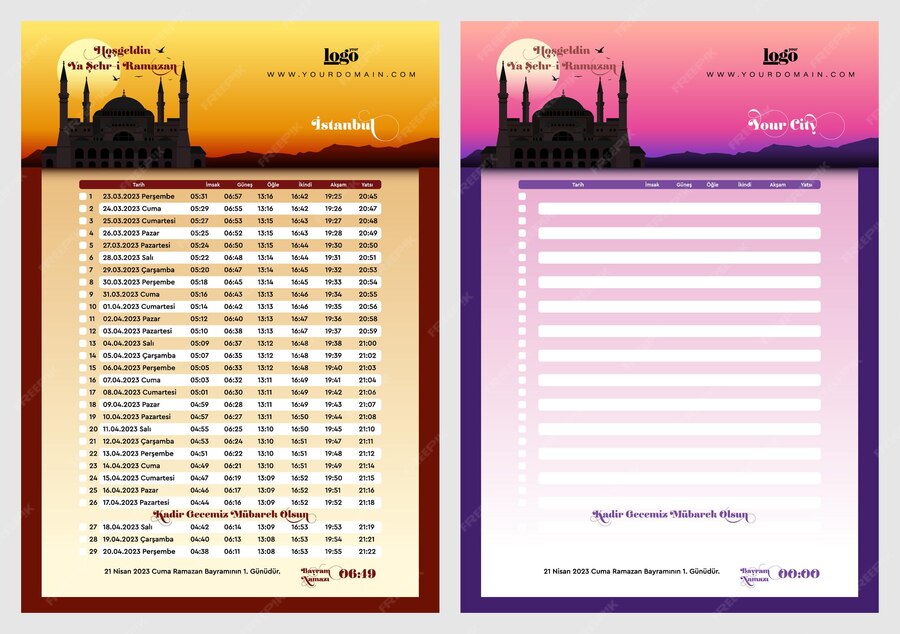 Premium Vector Ramazan imsakiye translate ramadan imsakia or amsakah