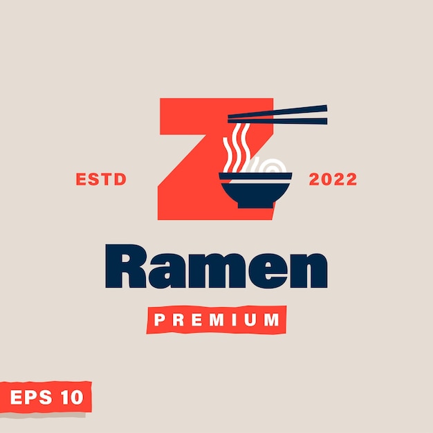 Логотип Ramen Alphabet z