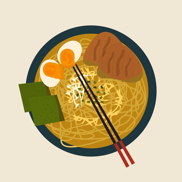 Ramen illustratie