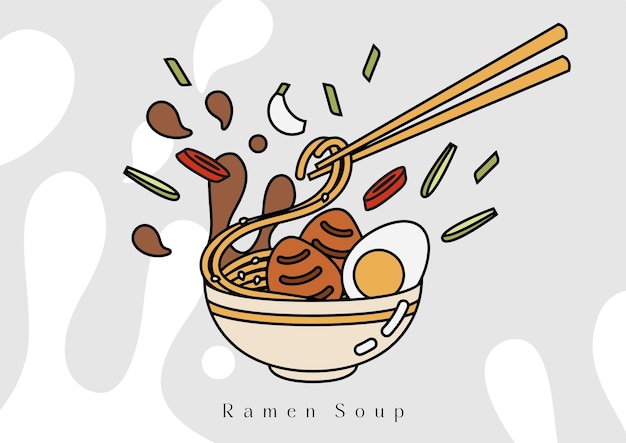 Ramen japanese soup