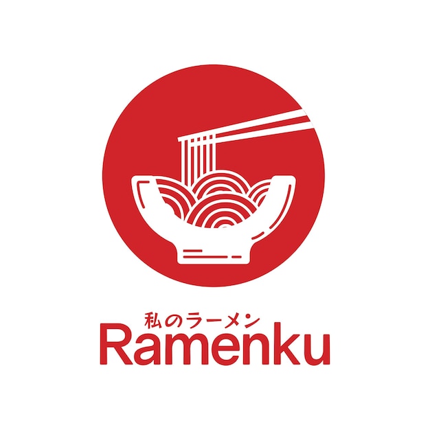 Ramen logo design tempalte