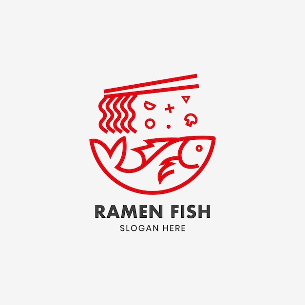 Ramen noodle seafood Japanese food restaurant premium vector