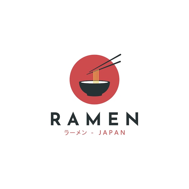 Шаблон логотипа Ramen Specialist Подходит для любой пищевой промышленности.