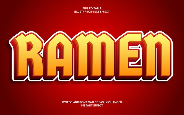 Ramen Text Effect