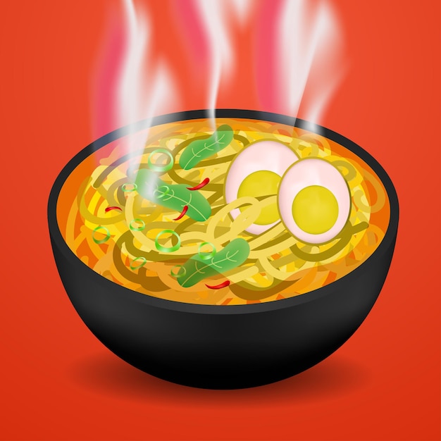 Vector ramen vector art