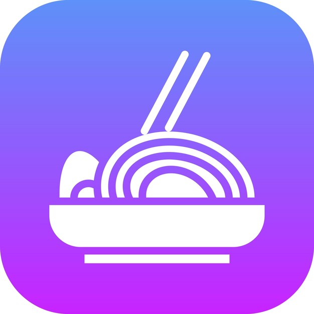 Ramen vector icon illustration of World Cuisine iconset