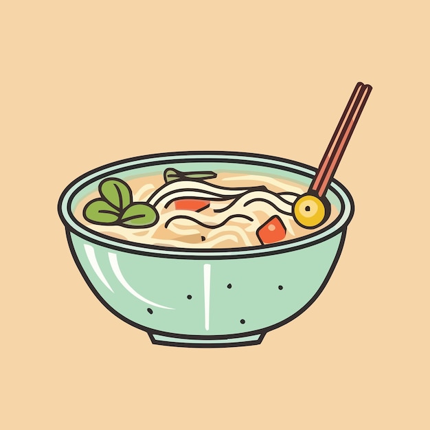 Vector ramen vectorillustratie