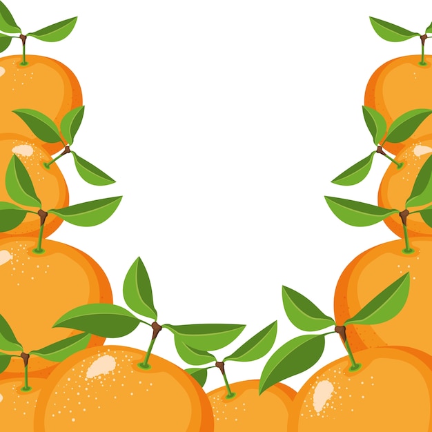 rand van sinaasappelen fruit
