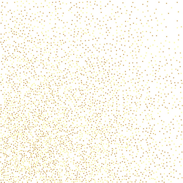 Random Bridal Backdrop. Foil Border. Geometric Anniversary Backdrop. Gold Confetti on White Background. Isolated Golden Dust Particles. Vector Round Bokeh. Abstract Iridescent Birthday Card.