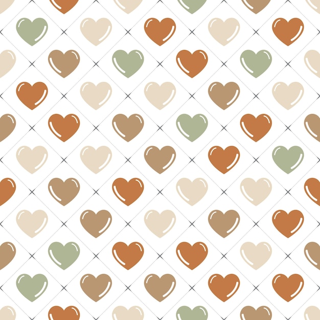 Random color hearts pattern. Valentines day background for holiday template. Creative and luxury style illustration