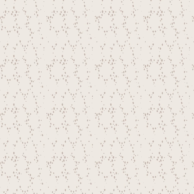 Random dots minimalist delicate hand drawn seamless pattern soft beige color