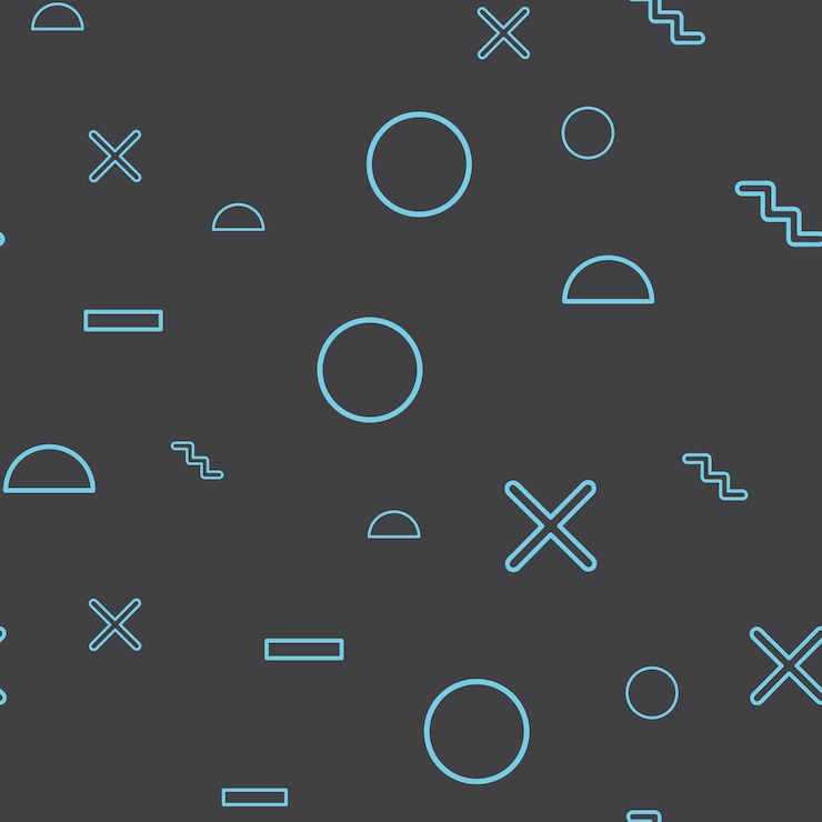 Vector random geometric shape pattern, abstract background in 80s, 90s retro style. colorful geometrical illustration